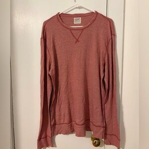 JCrew Long Sleeve Red Knit Shirt